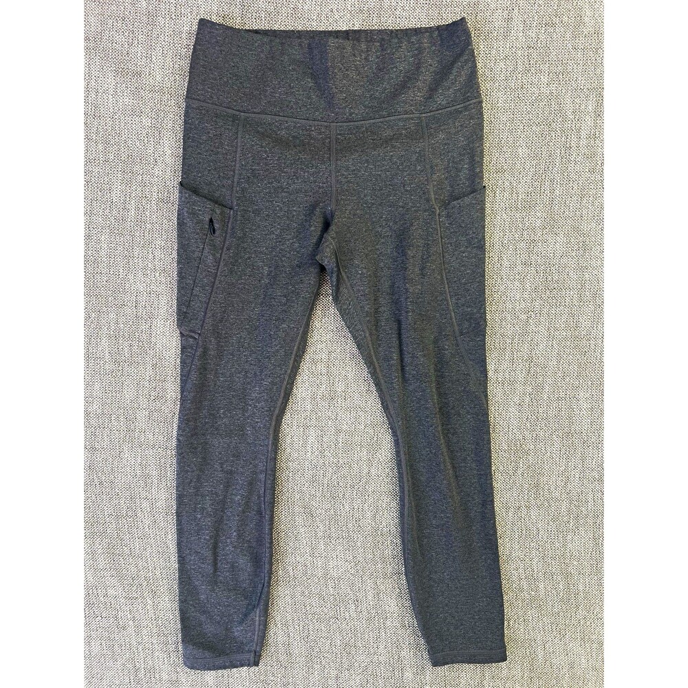 Athleta Women’s Gray Pull-On Leggings w/ Pockets Stretch XS 20" Inseam